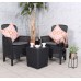 Faro Bistro Set - Black